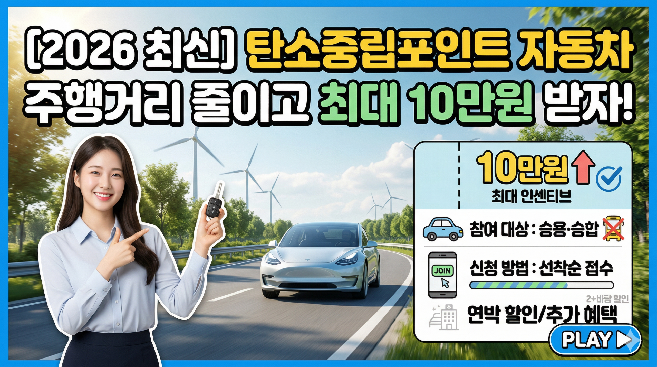 [2026 최신] 탄소중립포인트 자동차 완벽 가이드: 참여 대상·신청 방법·최대 10만원 인센티브 총정리