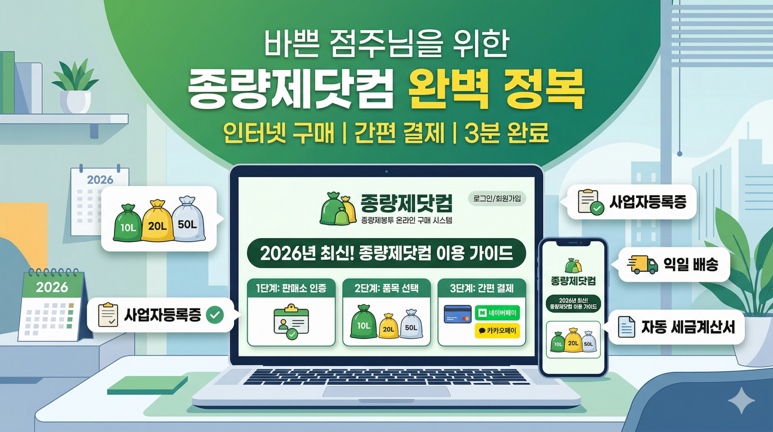 종량제닷컴 종량제봉투 구매 방법 완벽 가이드