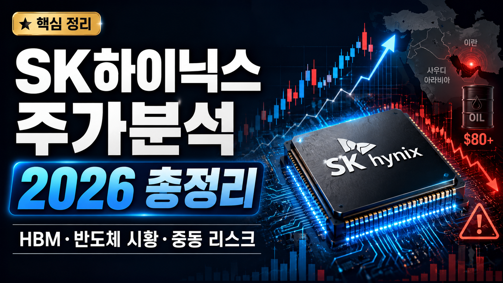 SK하이닉스 주가분석 2026 총정리: 반도체 시황·중동 리스크 핵심 정리