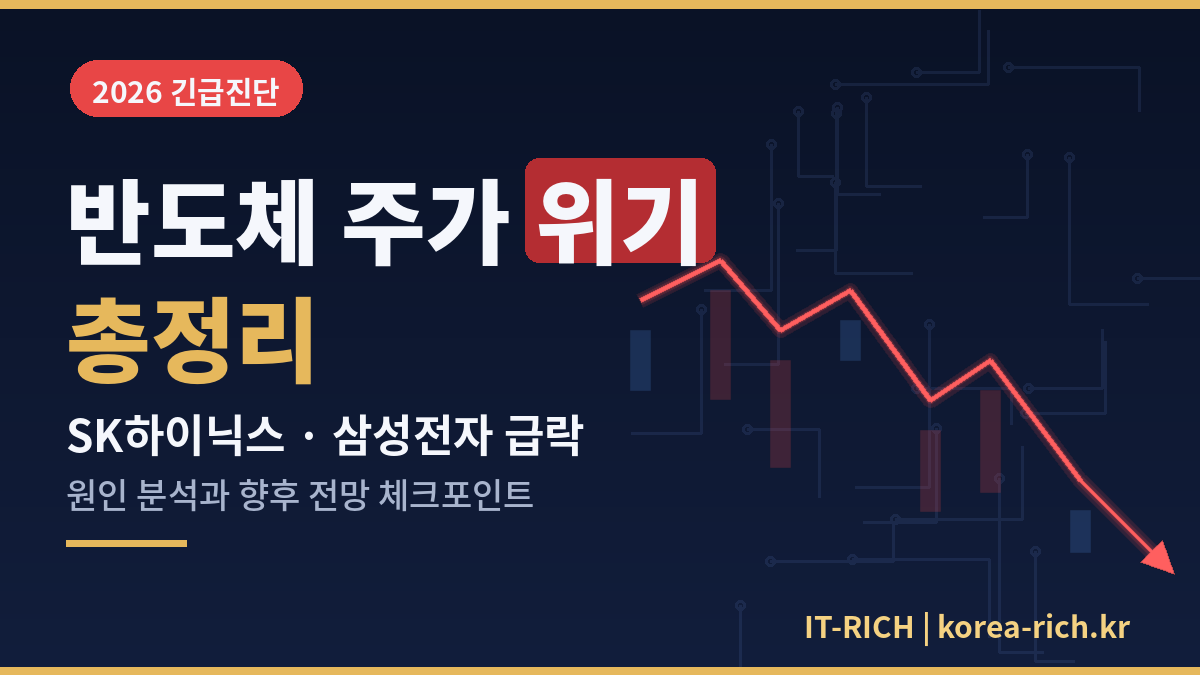반도체 주가 위기 총정리 2026: SK하이닉스·삼성전자 급락 원인과 전망